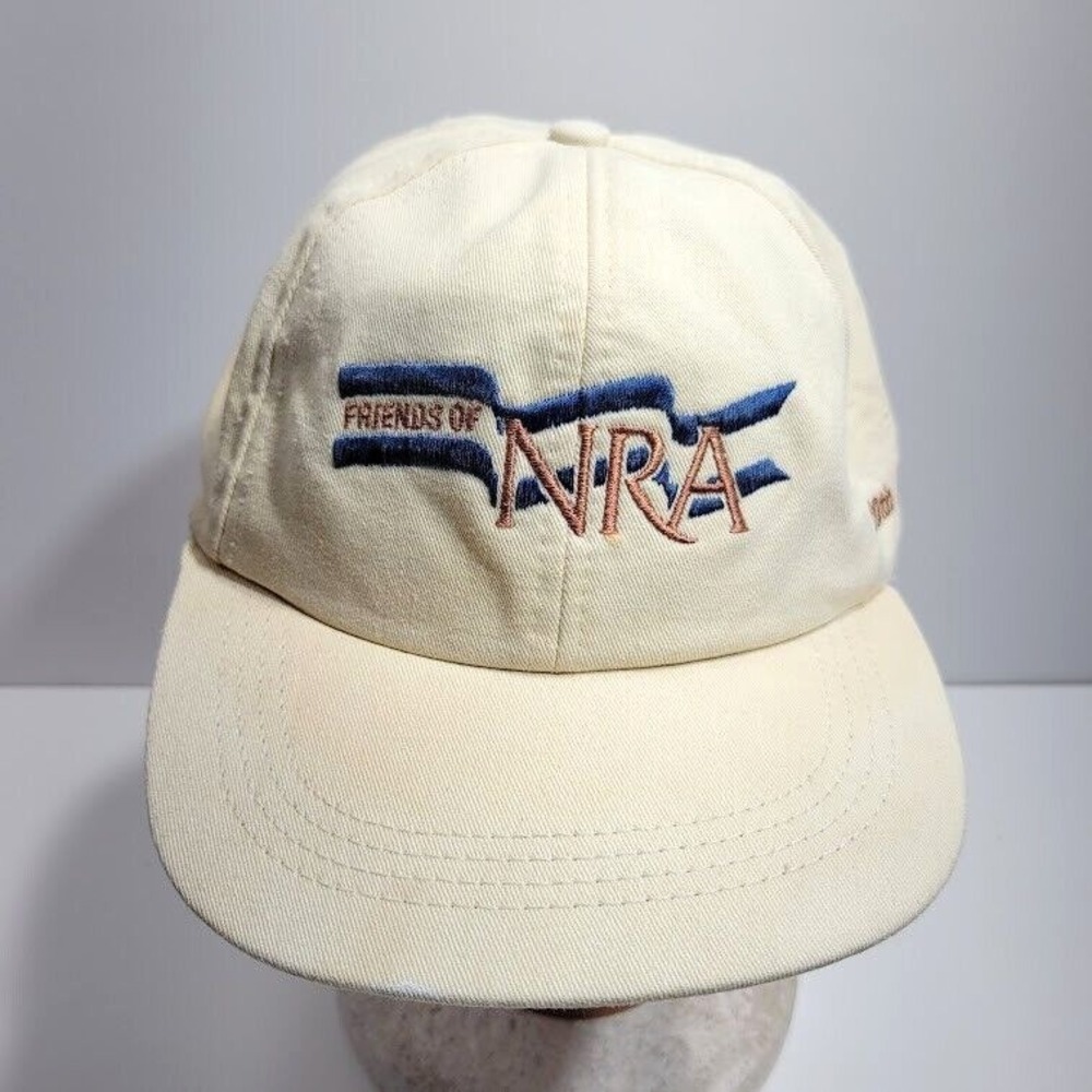 Americap Friends Of NRA 10th Committee Member Strapback Beige Adjustable Hat Cap
